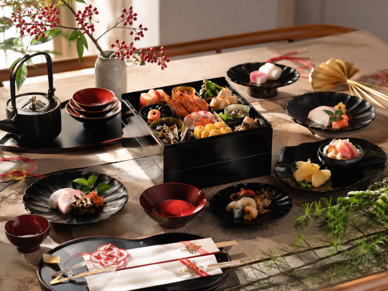 重箱に盛られたおせち料理